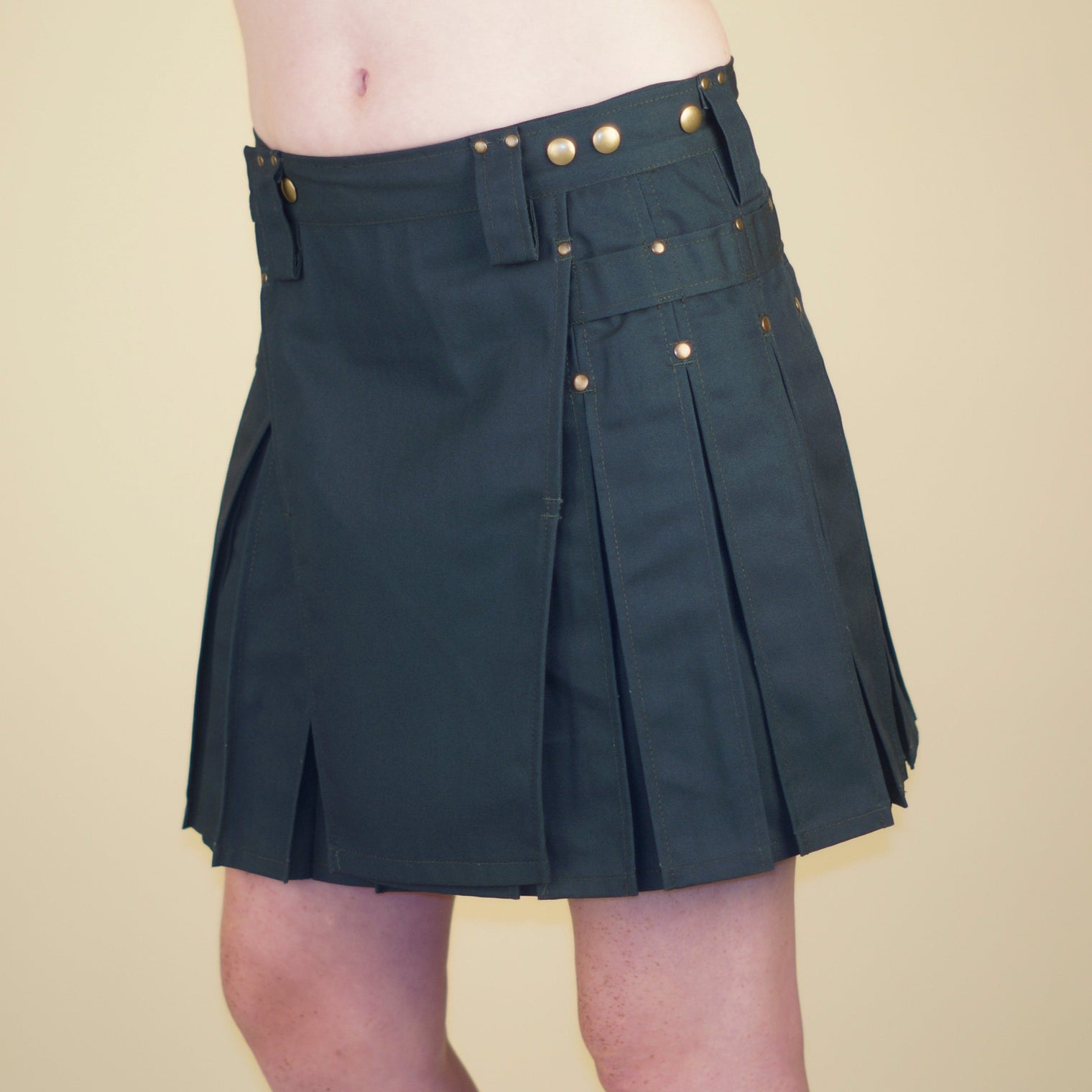 forest green kilt for women 17 inches long