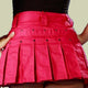 close up of hot pink mini kilt