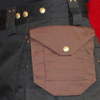 Large brown attachable pocket