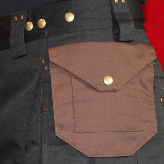 Large brown attachable pocket