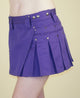 women's purple 13 inch mini kilt