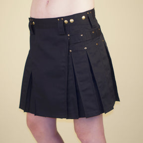 black kilt for women 15 inches long