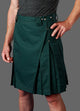 men's forest green poly cotton kilt