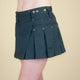 women's forest green 13 inch mini kilt