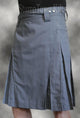 men's grey cotton ripstop kilt