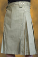 men's khaki cotton canvas duck kilt