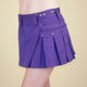 women's purple 13 inch mini kilt
