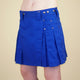 royal blue kilt for women 15 inches long
