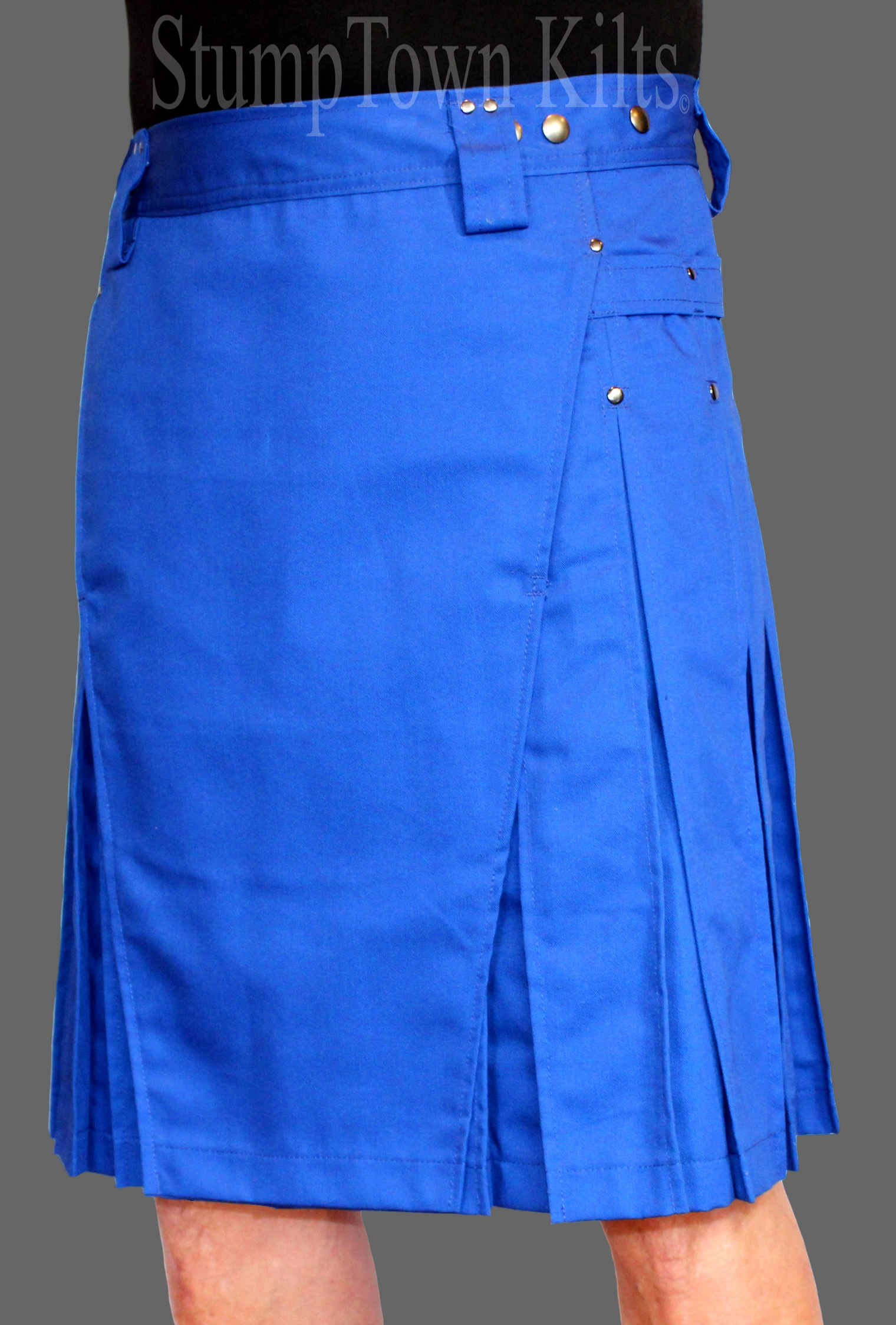 men's royal blue kilt made to order 