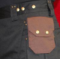 small brown attachable pocket