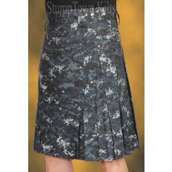Men's Navy Cotton Ripstop Kilts