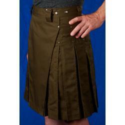 Olive Kilt w/Antique Brass Rivets
