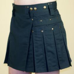 Forest Green Kilt w/Antique Brass Rivets